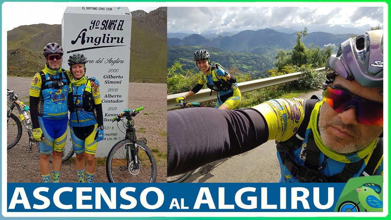 Ascenso al Angliru con niebla lluvia y crudas realidades