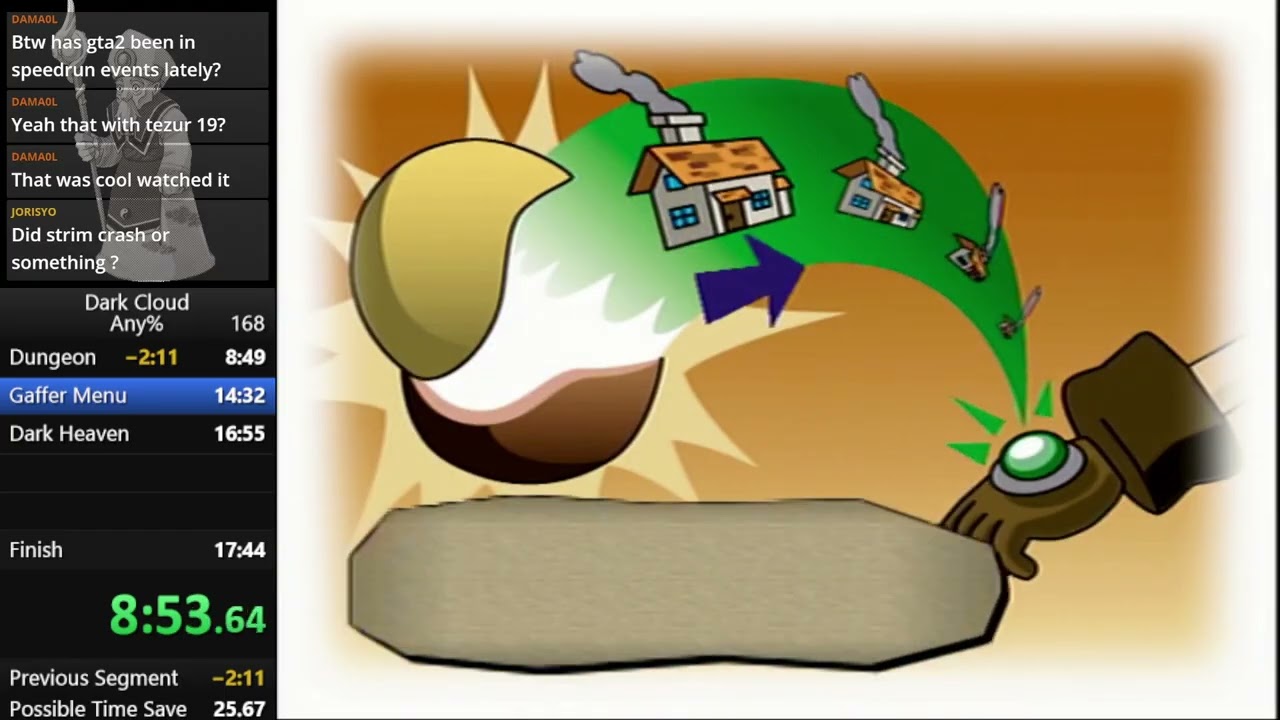 [WR] Dark Cloud Any% in 14:22