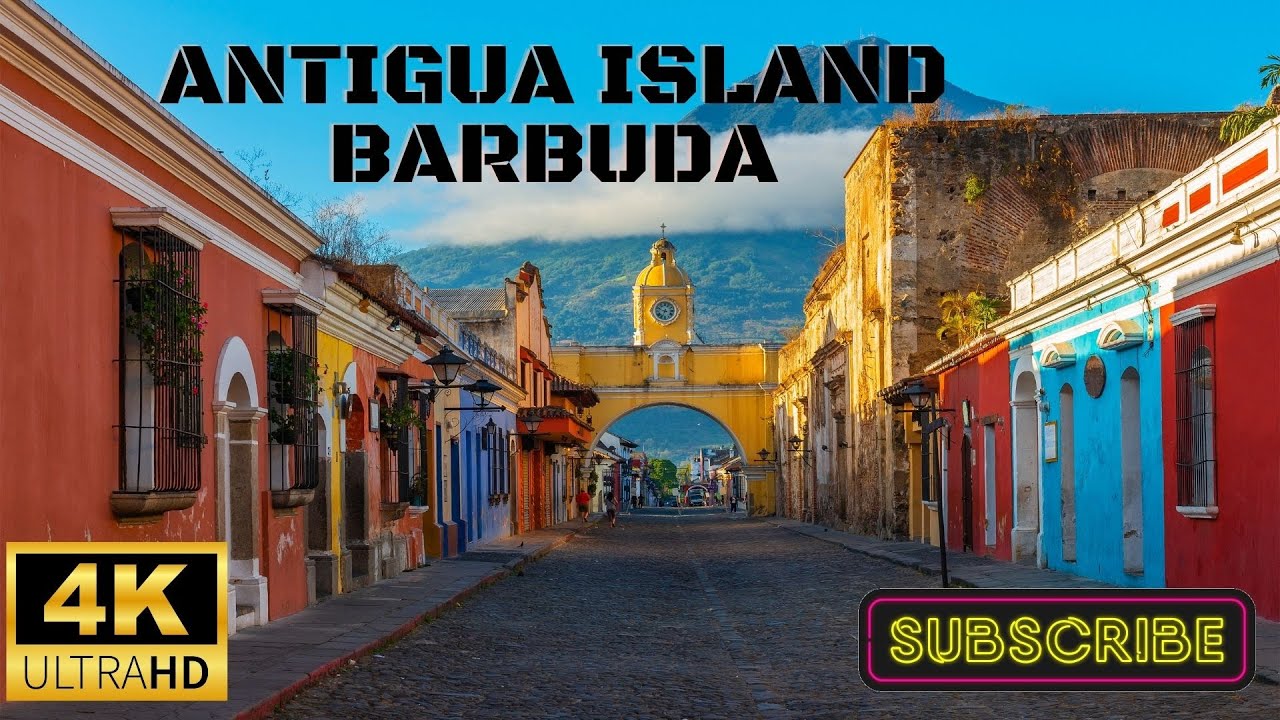 Antigua Island Amazing 4k Drone & Walk Footage  in Antigua and Barbuda