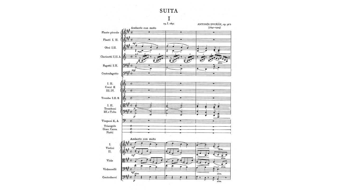Dvořák: American Suite, Op. 98b, B 190 (with Score)