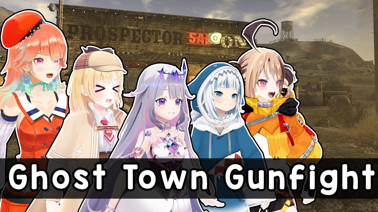 HoloEN Girls Prepare to Defend Goodsprings