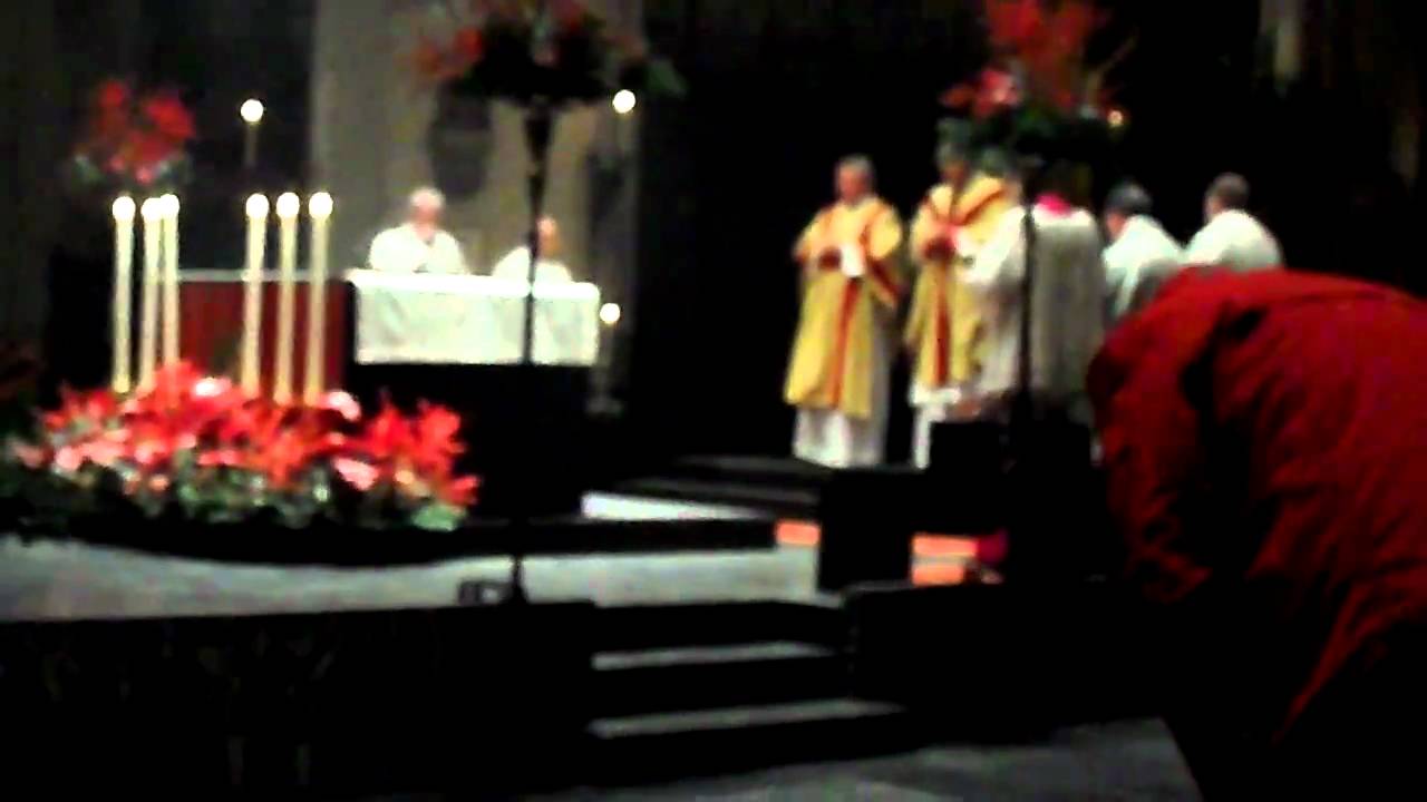 Kerstnacht opname in de Sint Jan kathedraal te Den Bosch.