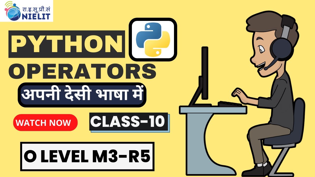 Python O level Full course in Hindi | Python for beginners in Hindi | m3r5 python Class-10 Operator