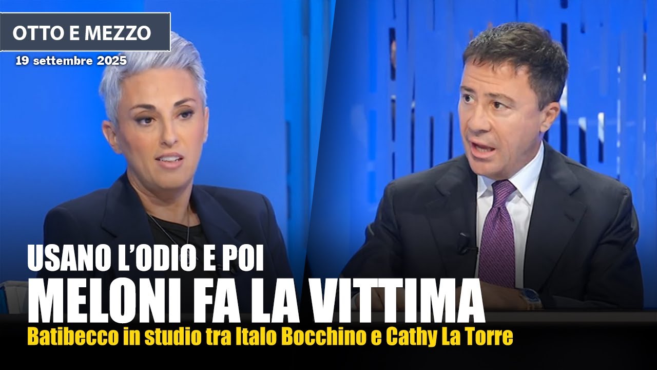 Battibecco tra Italo Bocchino e Cathy La Torre, sull&rsquo;odio contro la Meloni