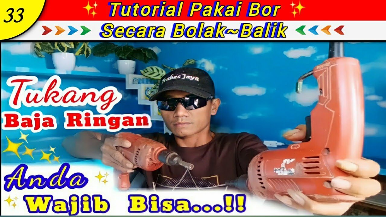 Cara menggunakan bor yang benar tukang baja ringan wajib bisa