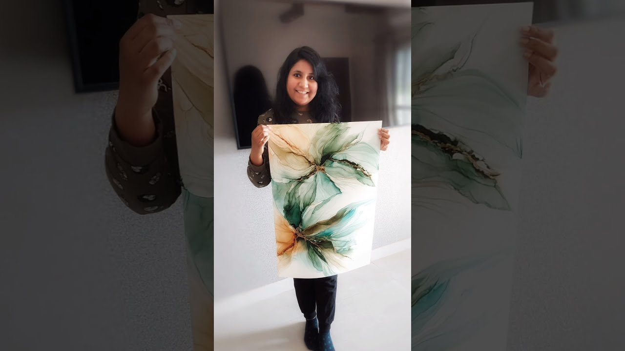 Painting Alcohol Ink Abstract