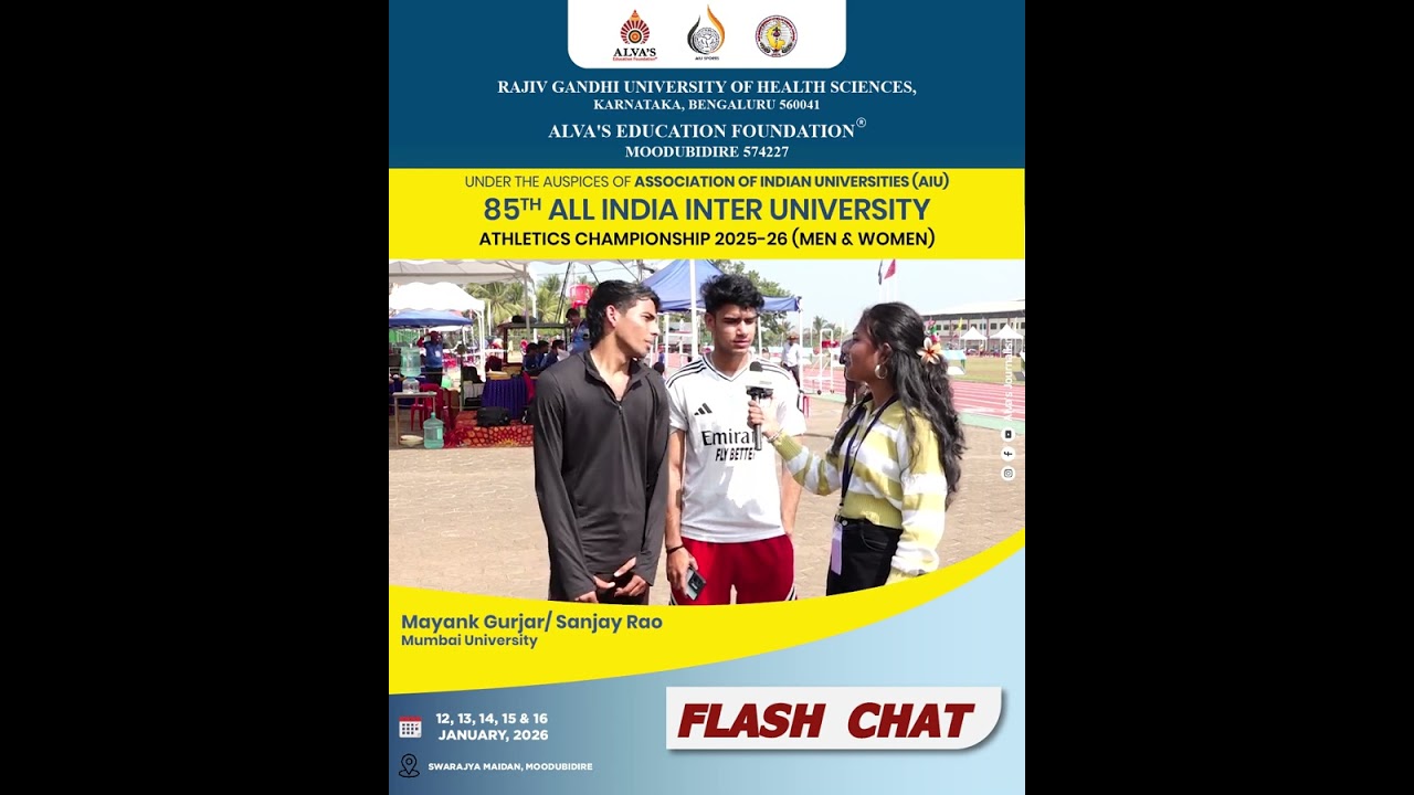 Flash Chat with Mayank Gurjar / Sanjay RaoMumbai University | 85th AIU Championship