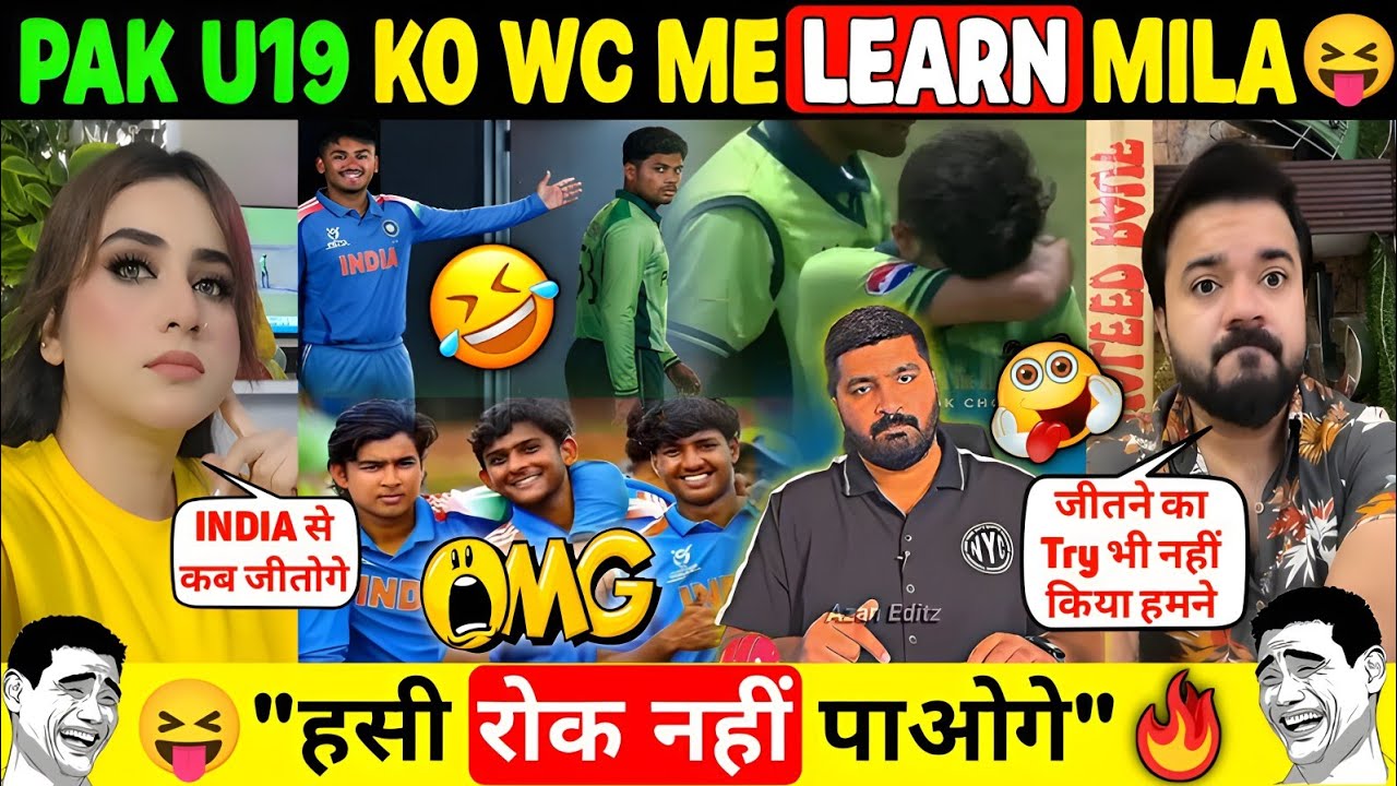 🤣 India Beat Pakistan In U19 WC 🔥Pakistan Knocked Out 😝 Pak Media Crying 😭