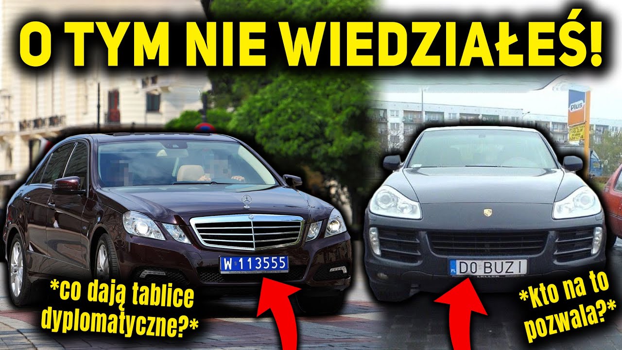 CO OZNACZAJĄ TABLICE REJESTRACYJNE W POLSCE? (NAPISY)