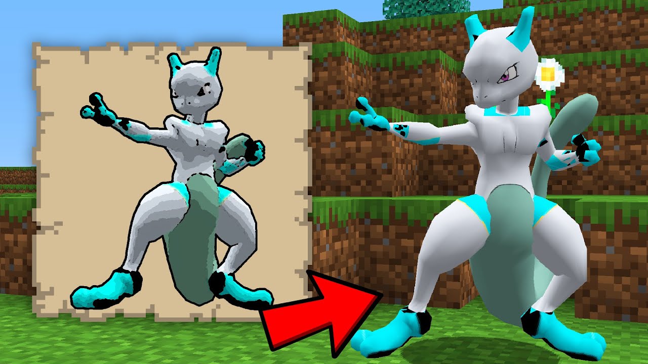 TUDO QUE EU DESENHAR EU GANHO NO MINECRAFT PIXELMON
