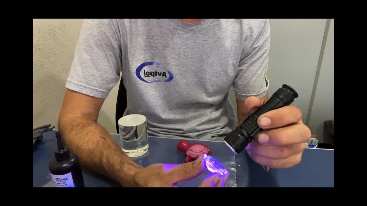 TopCoat Resina epóxi de Cura UV para acabamento.