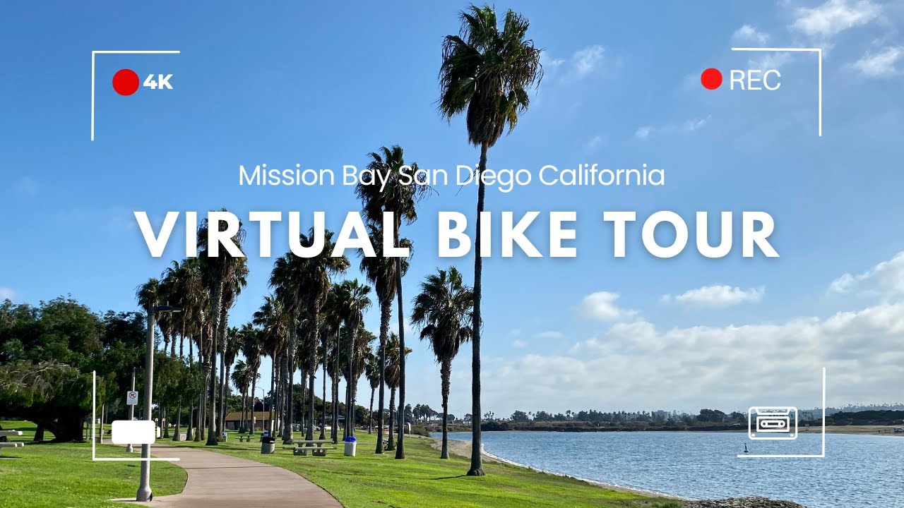 Virtual Bike Ride / Mission Bay Bike Path / San Diego California