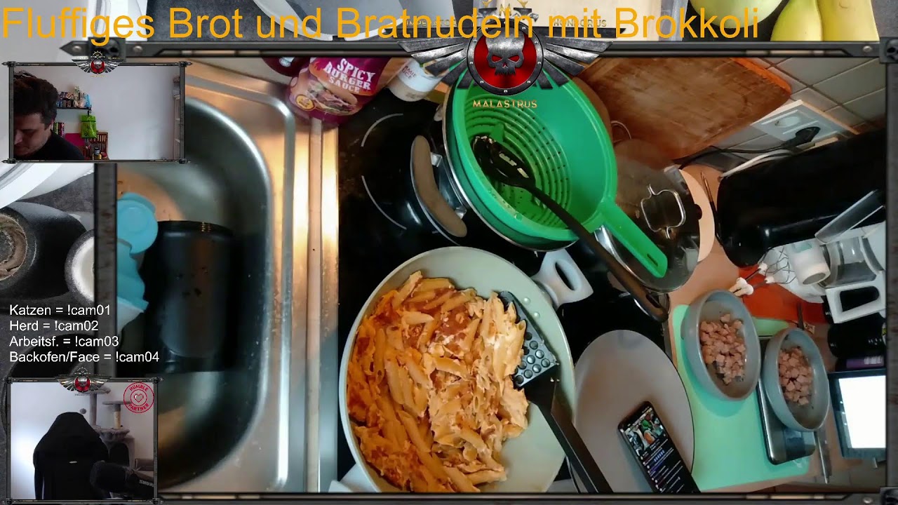 Bufffood for Gamer - Die Noob Kochshow - Fluffiges Brot und Bratnudeln mit Brokkoli