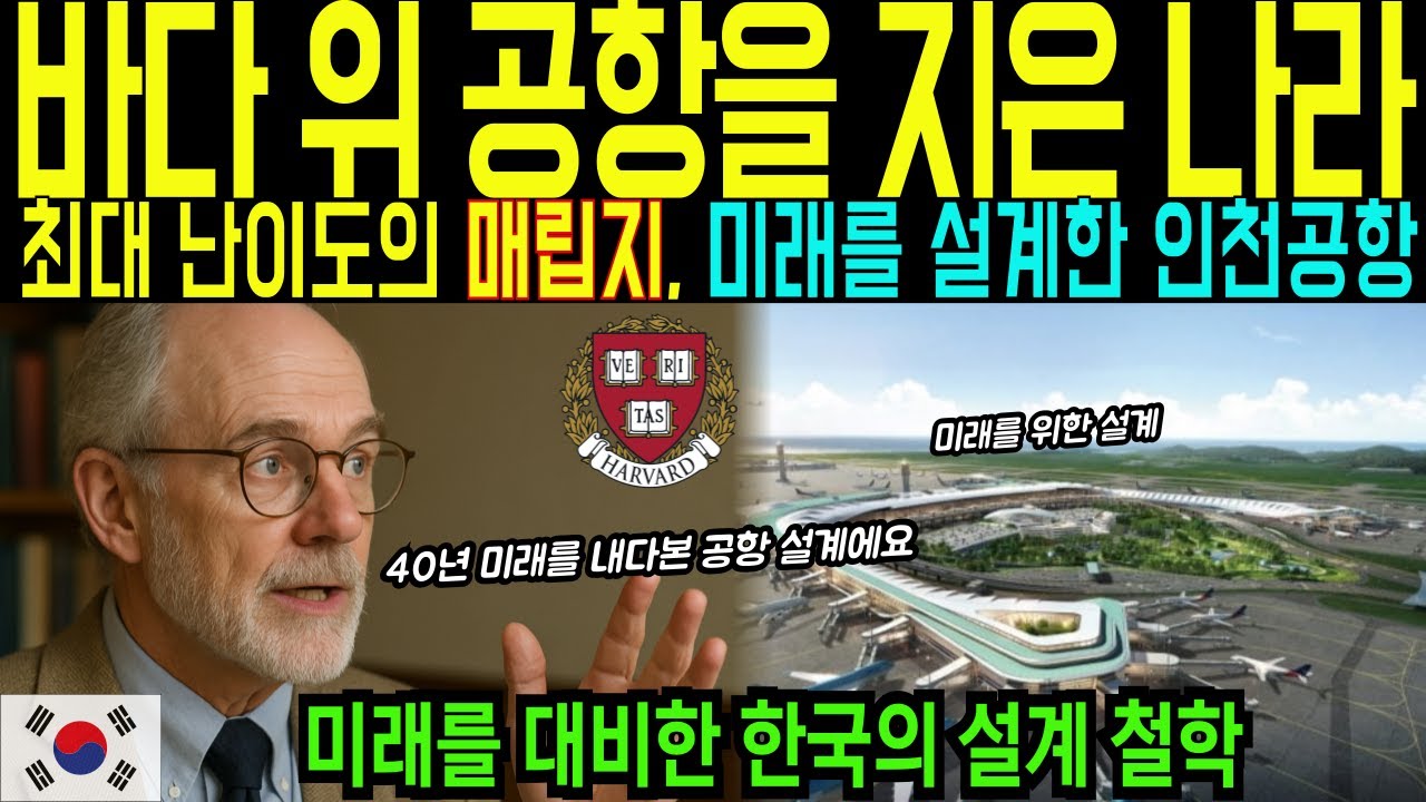 바다위 공항을 만든 나라! 세계 최고 난이도의 매립공사를 해낸 한국 기술로 지은 인천공항, 전세계가 줄서 배우는 중 | 해외감동사연 | 해외감동