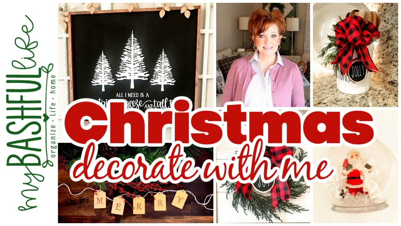 HOLIDAY 🎄 Decorate With Me FARMHOUSE CHALKBOARD DIY Christmas Kitchen Decor & Mapiful