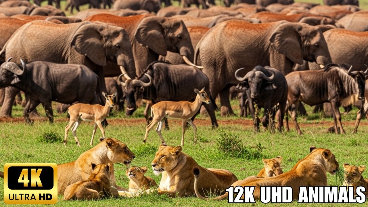 4K African Wildlife: Up-Close Look at Africa's Most Dangerous & Beautiful Creatures