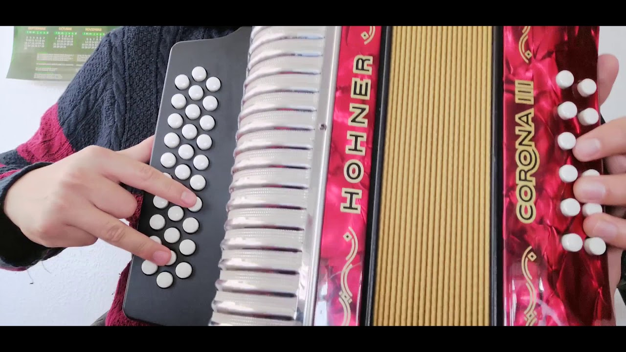 COMO TOCAR Cristina Isabel en el ACORDEON VALLENATO-TUTORIAL completo, fácil bien explicado-Diomedes