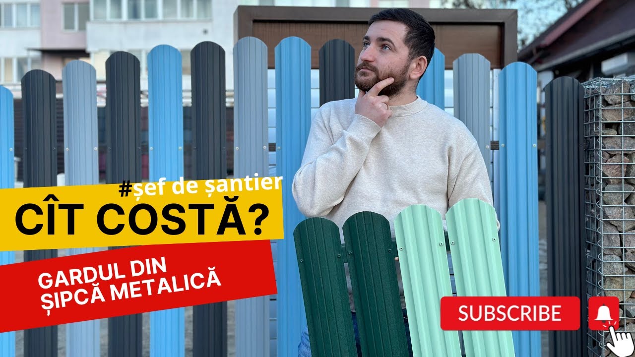 Cît de scump e să ai un gard din șipcă metalică? Află cît costă 20 metri de gard.