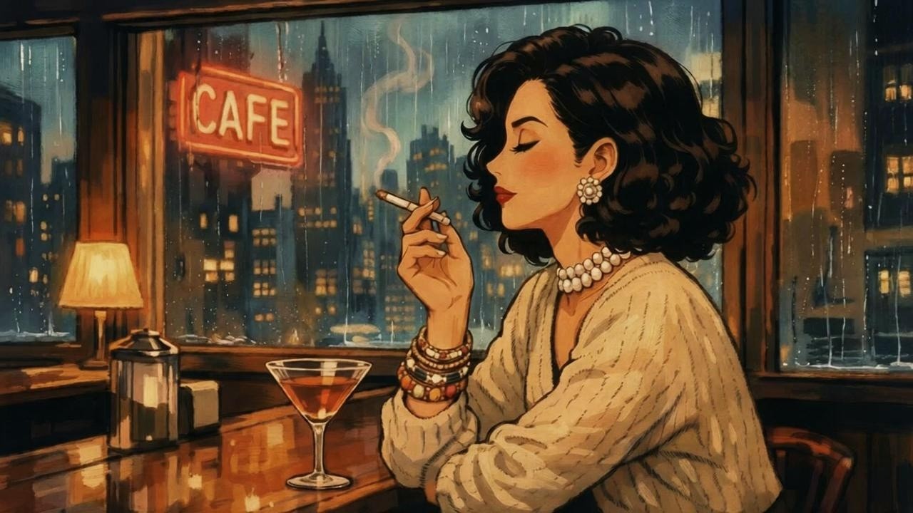 Romantic Vintage Jazz 🍷 Slow Vocal Jazz & Love Songs for a Cozy Rainy Night