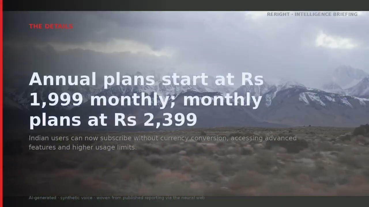 RERIGHT &middot; Anthropic rolls out rupee pricing for Claude AI in India