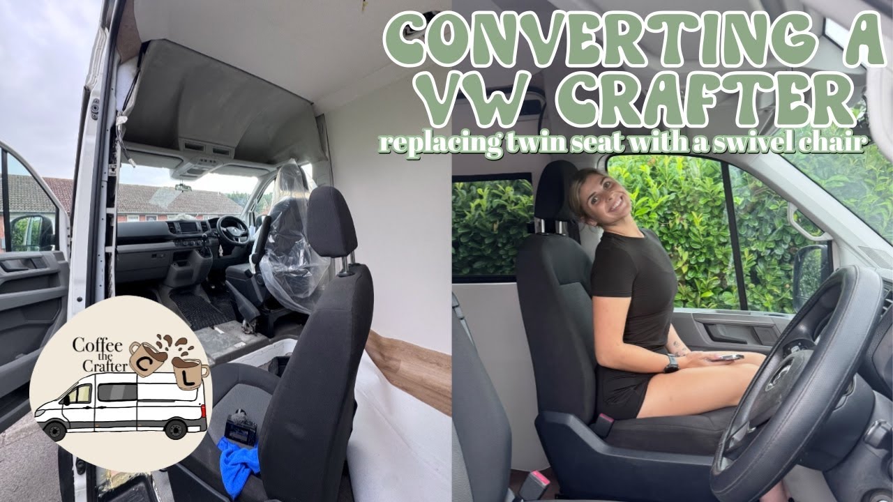 HOW TO INSTALL CAPTAIN'S SEAT IN MK2 VW CRAFTER / MAN TGE | SWIVEL BASE TUTORIAL