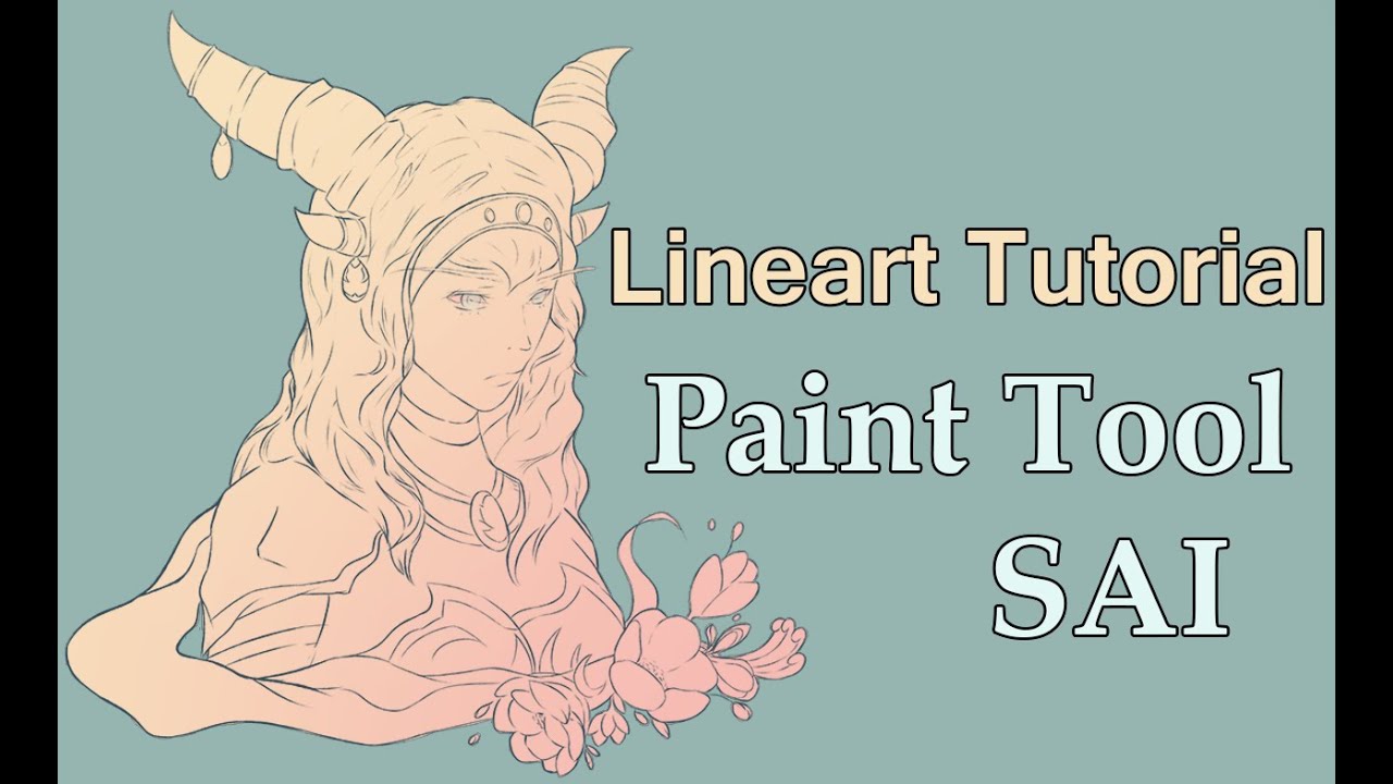 Paint Tool SAI | Lineart Tutorial for Beginners