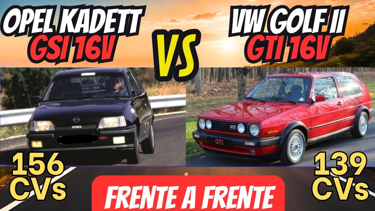 Opel Kadett GSI 16V contra VW Golf II GTI 16V, el duelo eterno en la historia de los GTI