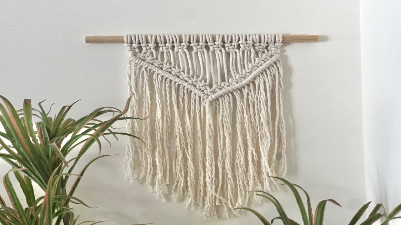 Beginner Macrame Wall Hanging Tutorial - Step-by-Step Guide for DIY Wall Decor