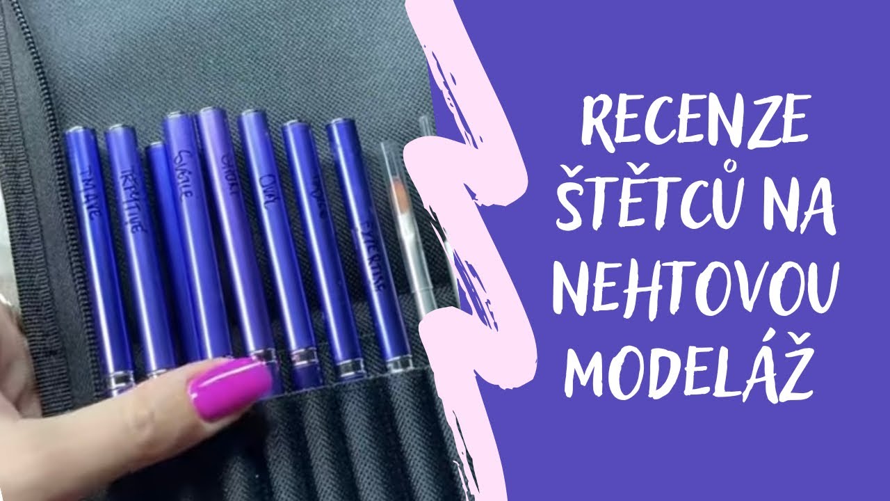 Recenze #2: štětce na modeláž a zdobení nehtů💅🏻 | Kate nehty