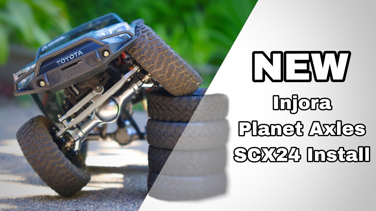NEW SCX24 Injora Planet Axles!! | INSTALLATION video | Skill level - Easy | 4K Footage | INJORA