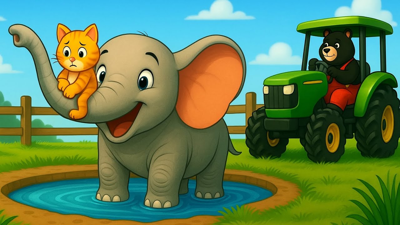 Elephant Saves Duck – The Ending No One Expected | Vehicles Farm Animated
