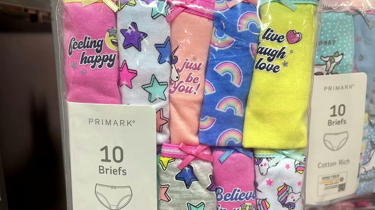Primark Girl's Briefs, Shorts and Vests - mid-February 2022