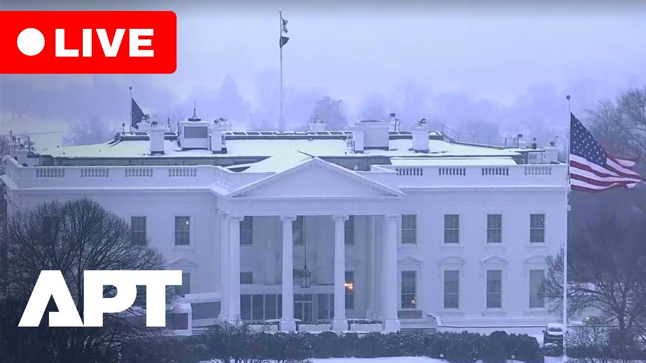LIVE | Winter Storm Descends on White House | Snow & Ice Grip Washington DC | APT