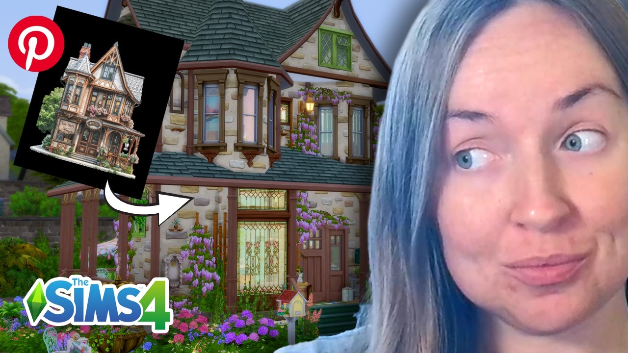 Building a Storybook Cottage in Henford on Bagley #sims4 #speedbuild #teatimesolarium