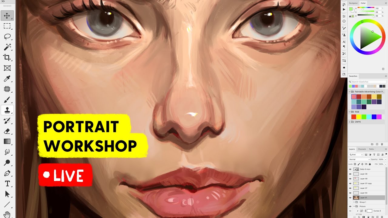 Coloring - Portrait Workshop
