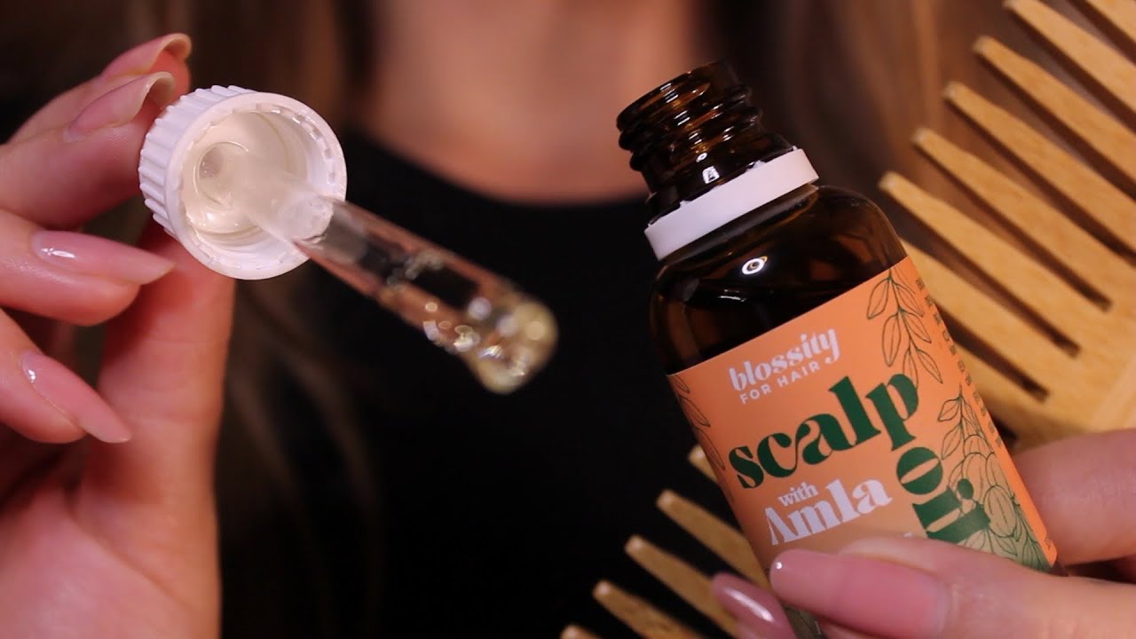 ASMR Scalp Oiling and Head Massage 💫 Relaxing hair care (layered sounds, no talking)