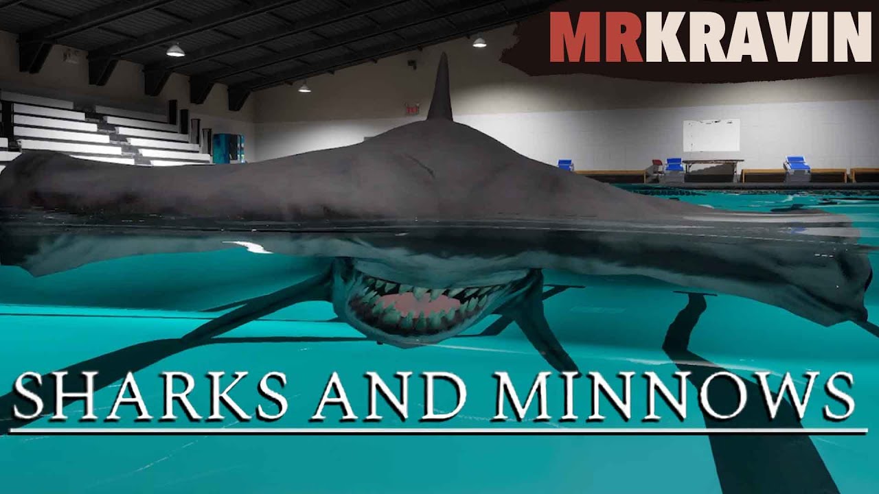 Sharks And Minnows - Recreating My Childhood Fear Of Sharks In A Pool, Horror Game Full Playthrough