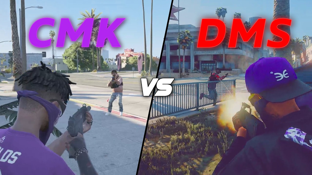 CMK vs DEMON SAINTS | GRAFITI de GUERRA en DEL PERRO DOWNTOWN | Dovux Life RP
