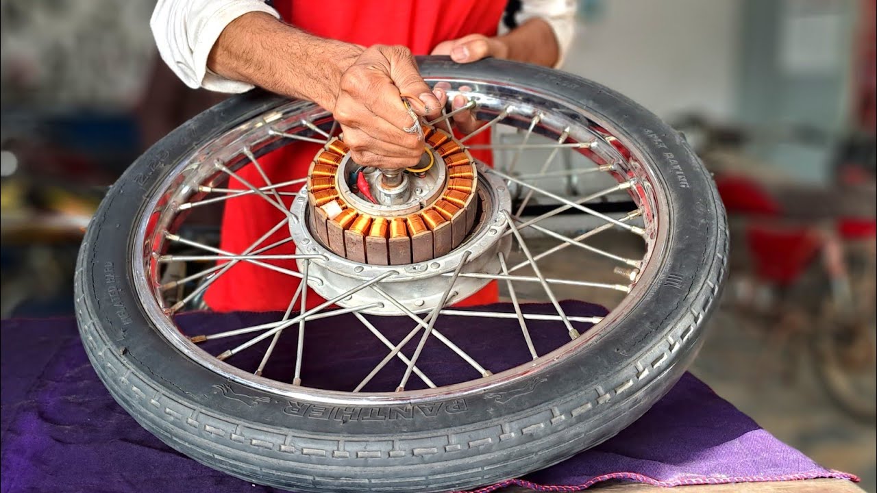 how to repair electric bike hub motor on front wheel