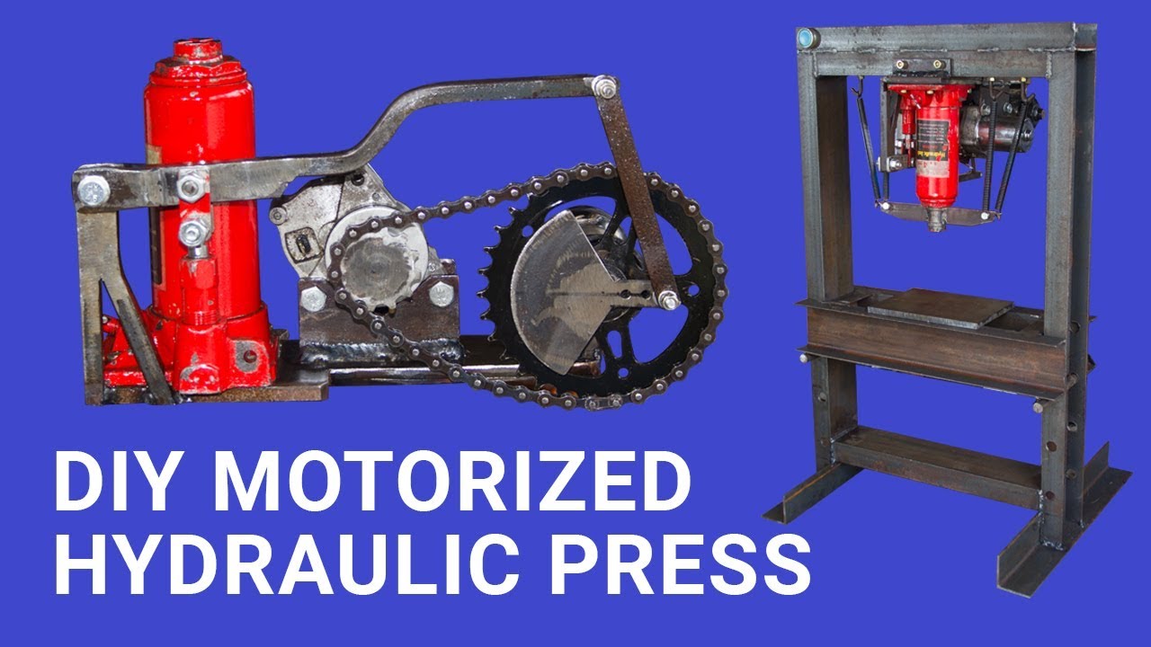 Diy Motorized Hydraulic Press Bench top || Plus Giveaway ||