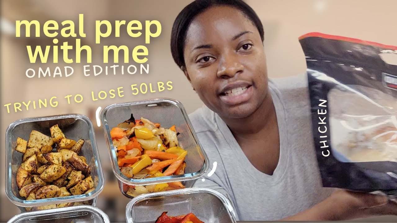 Meal Prep With Me for Weight Loss | Simple Whole Meals on My 50lb Journey | OMAD
