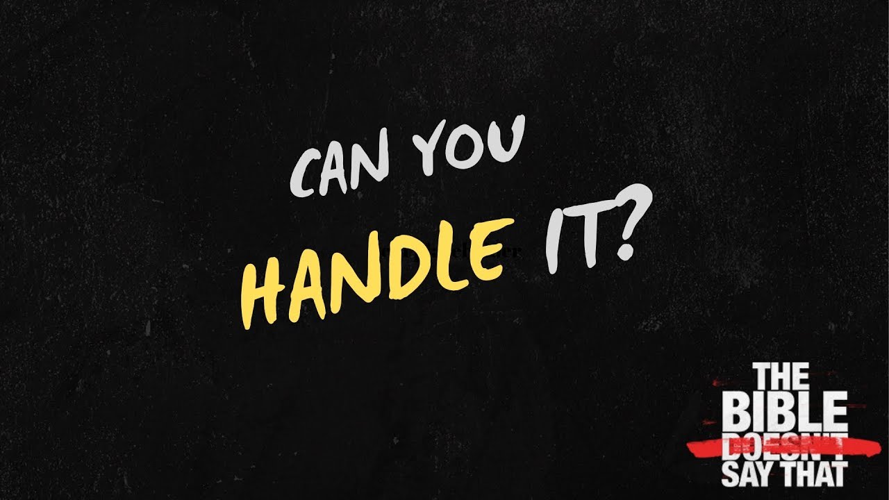 Can You Handle It? | Pastor Shane Idleman