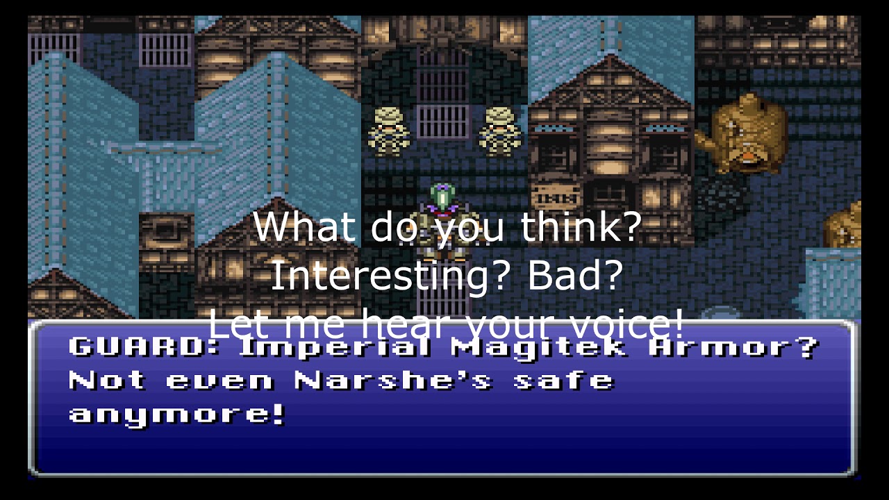 Final Fantasy VI Widescreen Patch test Snes 9x