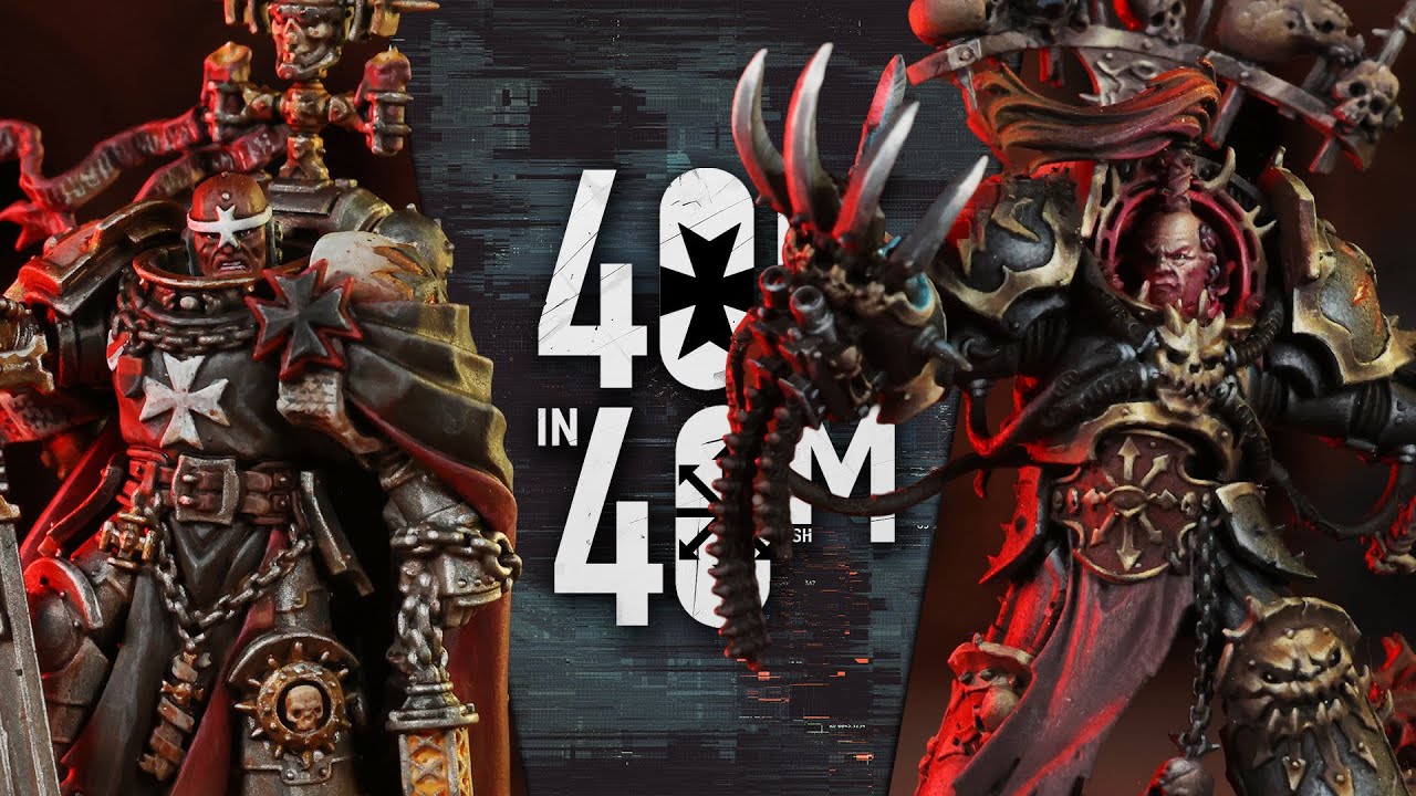Black Templar Face the Chaos! Mitchell's Gauntlet Warhammer 40k in 40m