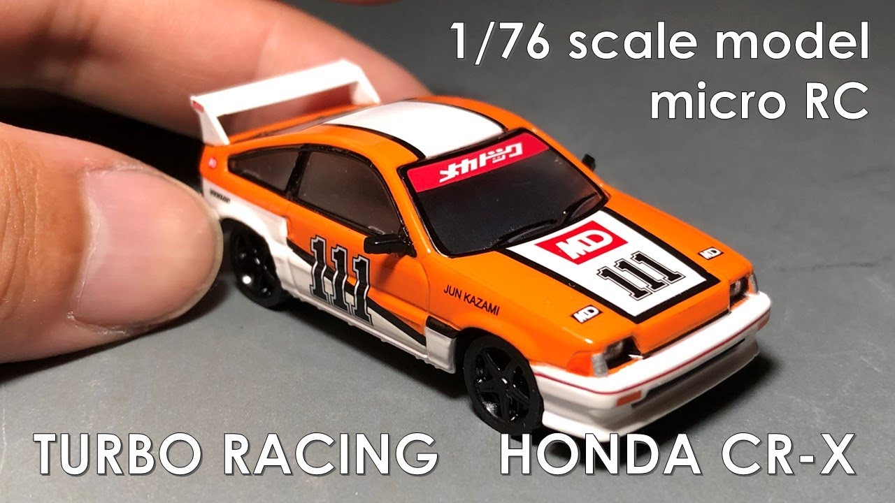 1/76 scale RC car  TURBO RACING  HONDA Mecha-doc CR-X