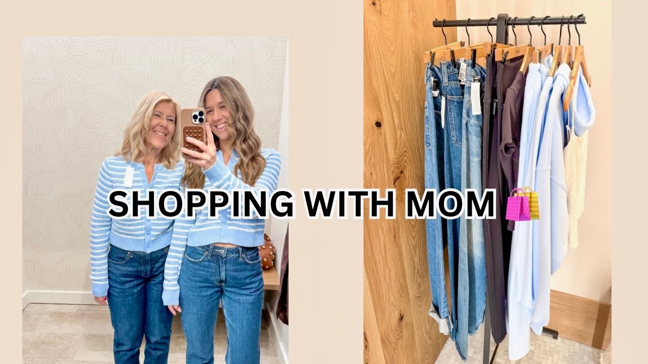 Поход по магазинам с мамой 🛍️ Starbucks, Aritzia, Abercrombie и множество примерок.