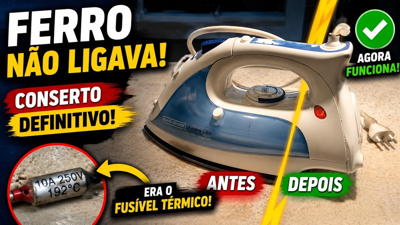 Dessa Vez Foi Definitivo! Ferro De Passar Não Ligava! Conserto Feito Durante A Gravação!