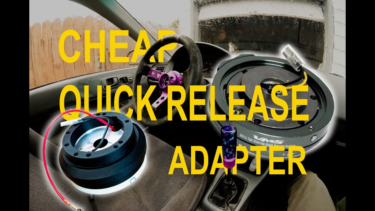 2000 Civic VMS Quick Release & NRG Steering Wheel Installation