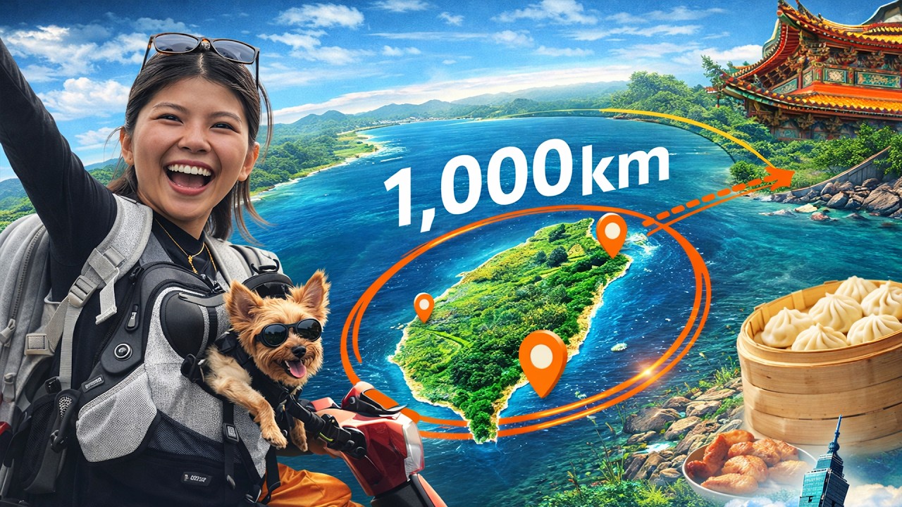 1人1狗騎機車環台灣一圈 🇹🇼Solo Scooter Trip Around Taiwan