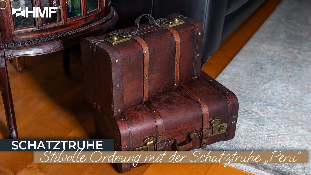 6412 Schatztruhe Peru, Vintage Koffer von HMF | Wohnaccessoire | Home Decoration